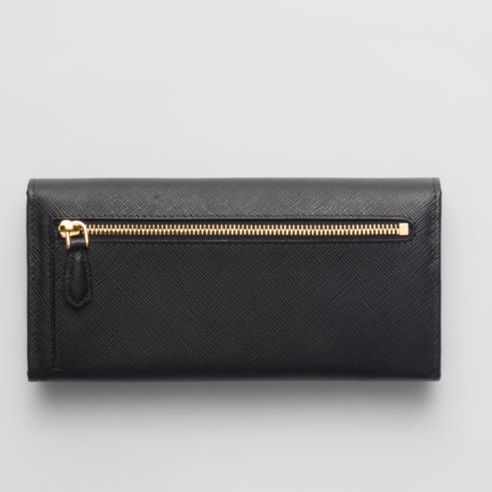 Prada Saffiano Leather Black Wallet - Picture 2 of 7